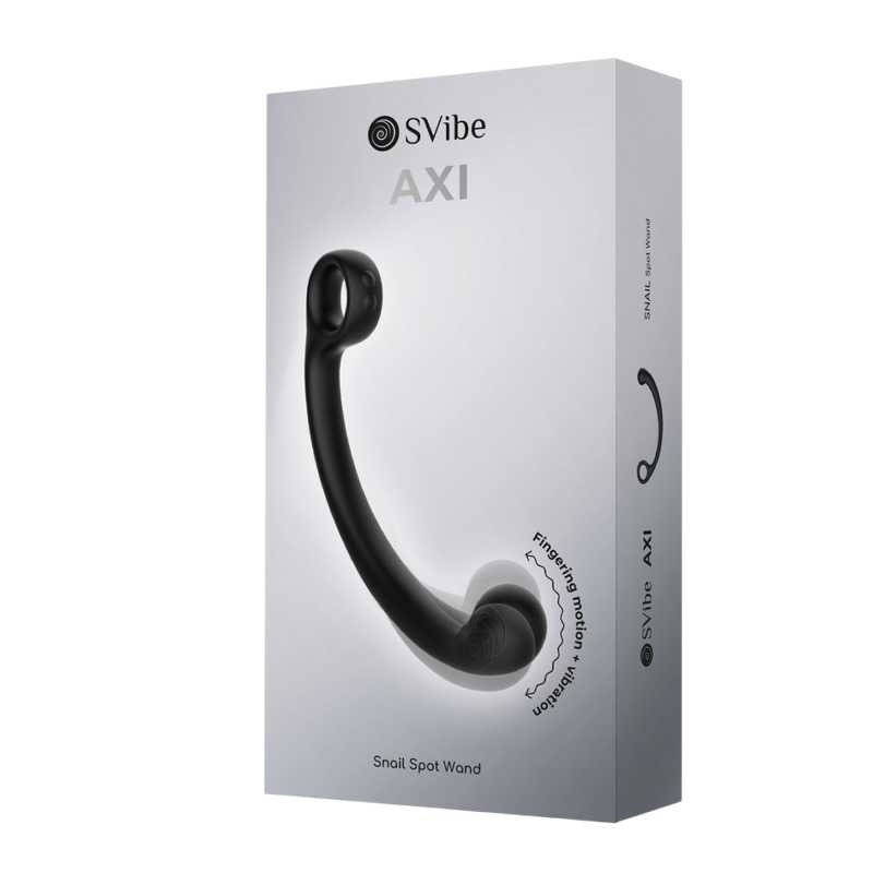 Вибромассажер SVibe Snail AXI Spot Wand Black
