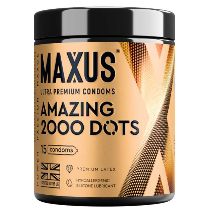 Презервативы MAXUS 2000 Amazing Dots №15
