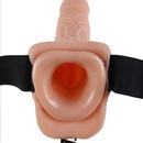 Фаллопротез 7″ Vibrating Hollow Strap-On