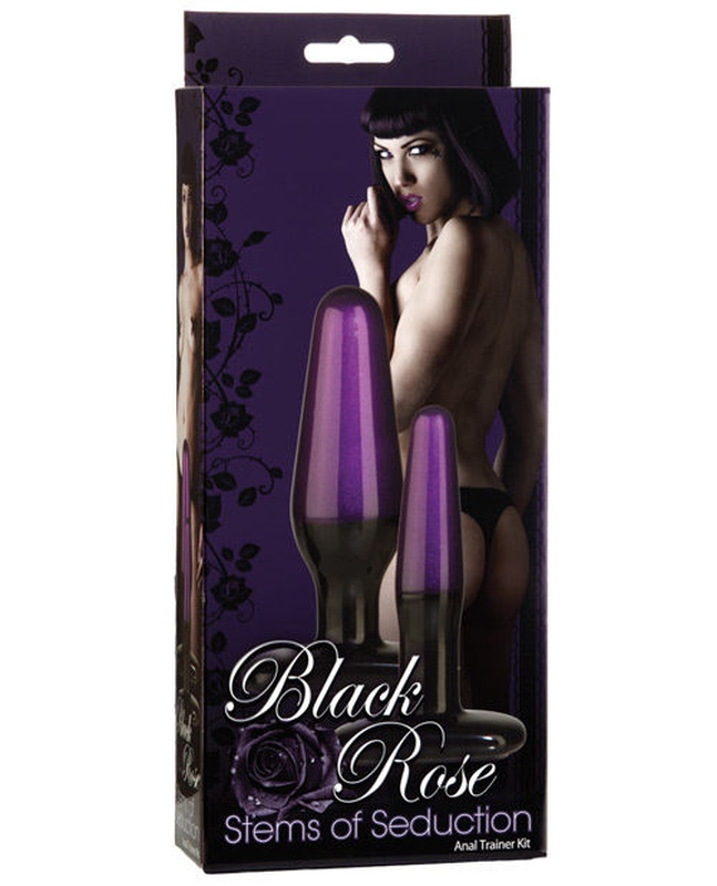 Плаги Doc Johnson Black Rose Stems of Seduction