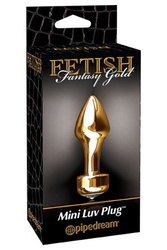 Анальная пробка Fetish Fantasy Gold Mini Luv Plug золотая