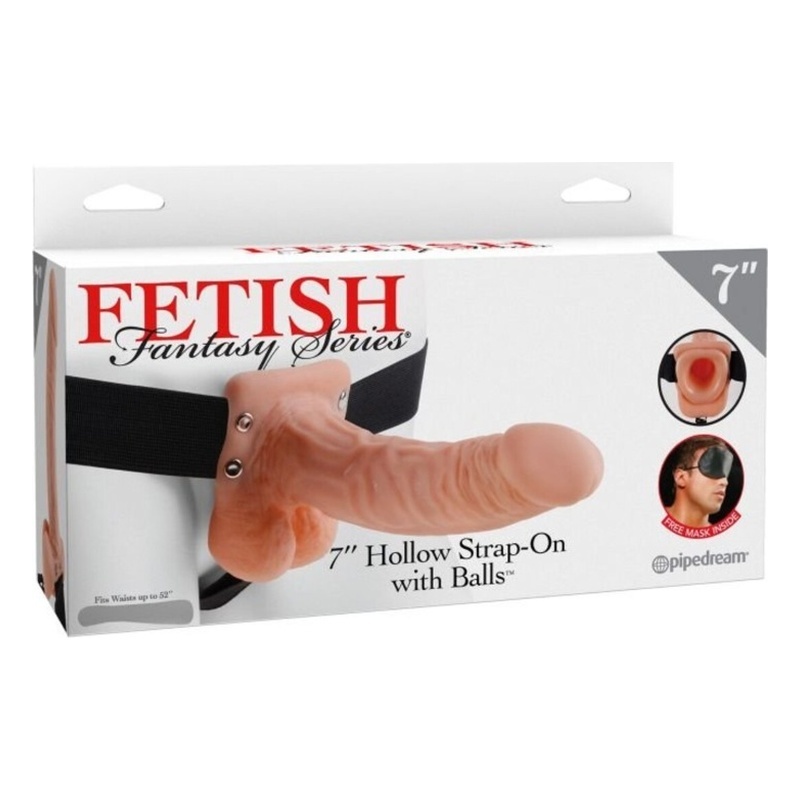 Фаллопротез Fetish Fantasy 7 Hollow Strap-On, телесный
