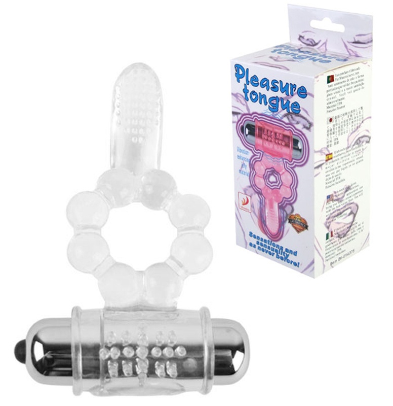 Эрекционное кольцо Pleasure Tongue