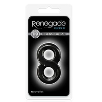 Эрекционное кольцо Renegade Lucky 8 Black