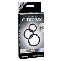 Набор из 3-х эрекционных колец Silicone 3-Ring Stamina Set