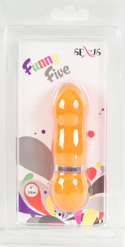 Sexus Funny Five Мини-вибратор, 10 см, оранж