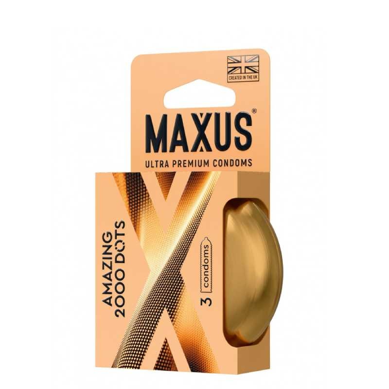Презервативы MAXUS 2000 Amazing Dots №3